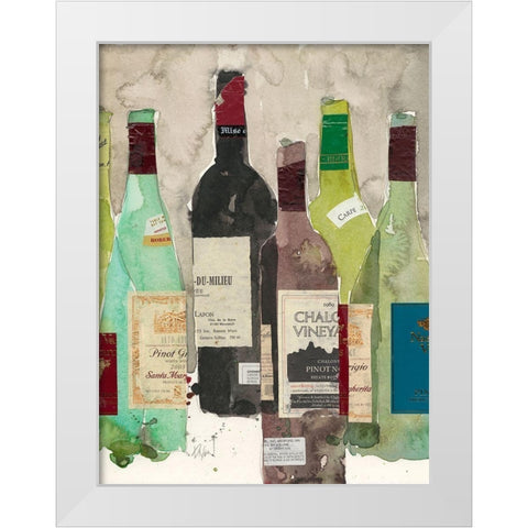 Red or White I White Modern Wood Framed Art Print by Dixon, Samuel