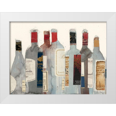 Wine and Spirit I White Modern Wood Framed Art Print by Dixon, Samuel