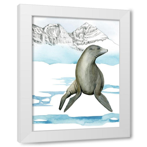 Arctic Animal IV White Modern Wood Framed Art Print by Popp, Grace