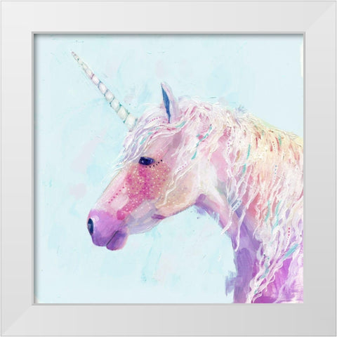 Mystic Unicorn II White Modern Wood Framed Art Print by Borges, Victoria