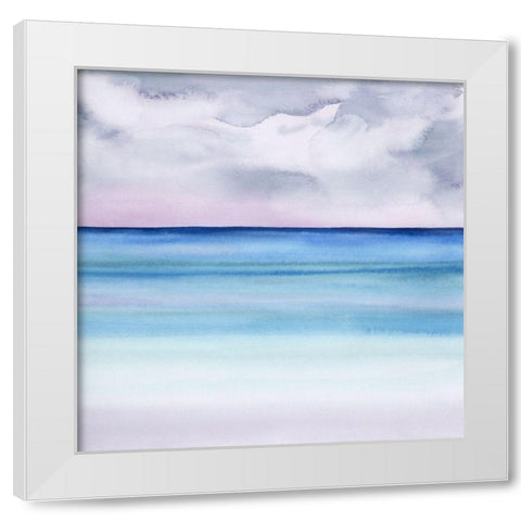 Twilight Sands I White Modern Wood Framed Art Print by Popp, Grace