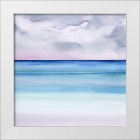 Twilight Sands I White Modern Wood Framed Art Print by Popp, Grace