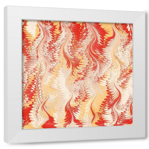 Florentine V White Modern Wood Framed Art Print by Unknown