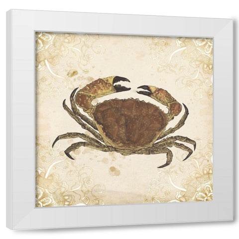 La Mer Shellfish II White Modern Wood Framed Art Print by Wang, Melissa