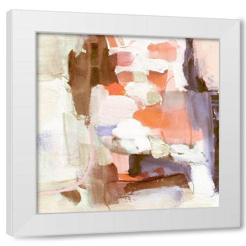 Ravel I White Modern Wood Framed Art Print by Borges, Victoria