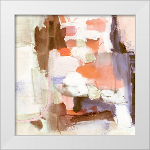 Ravel I White Modern Wood Framed Art Print by Borges, Victoria