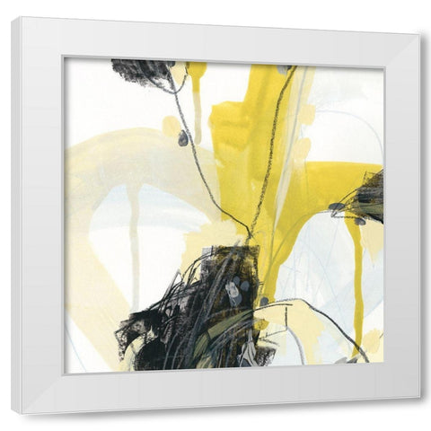 Conduit III White Modern Wood Framed Art Print by Vess, June Erica