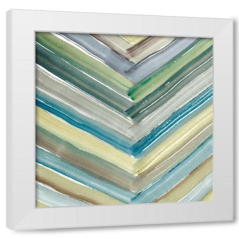 Woodbine V White Modern Wood Framed Art Print by Zarris, Charliklia