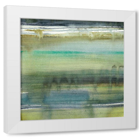 Woodbine VI White Modern Wood Framed Art Print by Zarris, Chariklia