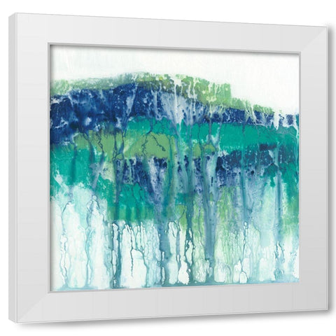 Emerging Layers I White Modern Wood Framed Art Print by Holland, J.