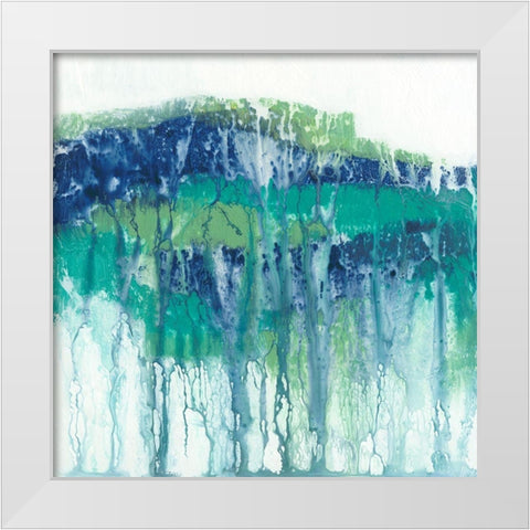 Emerging Layers I White Modern Wood Framed Art Print by Holland, J.