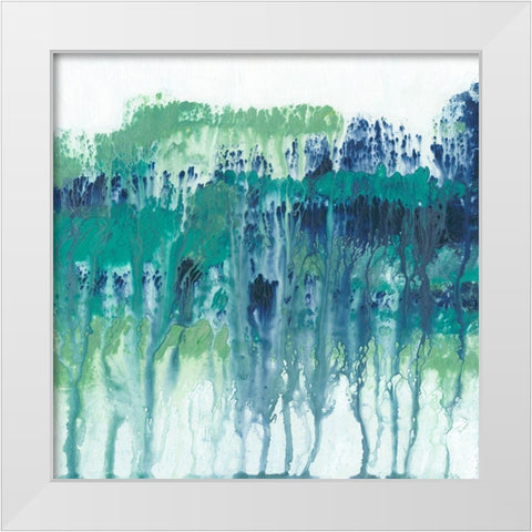 Emerging Layers II White Modern Wood Framed Art Print by Holland, J.