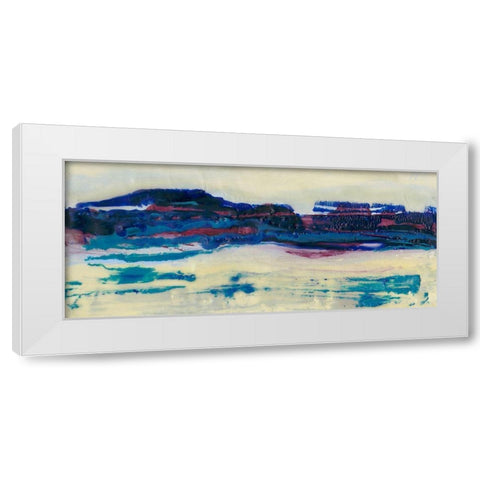 Vibrant Horizon I White Modern Wood Framed Art Print by Holland, J.