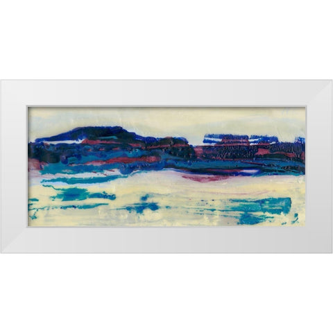 Vibrant Horizon I White Modern Wood Framed Art Print by Holland, J.