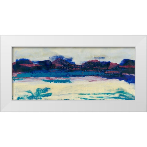 Vibrant Horizon II White Modern Wood Framed Art Print by Holland, J.