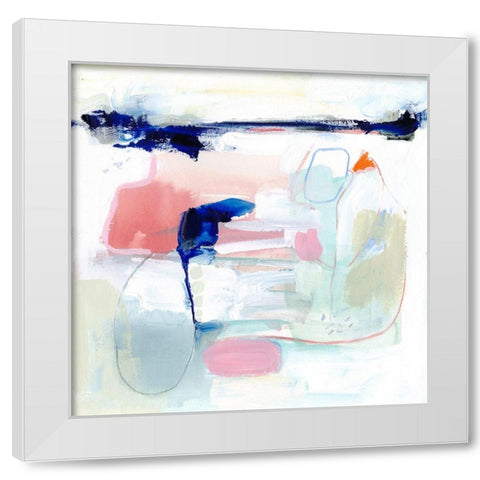 Procida III White Modern Wood Framed Art Print by Borges, Victoria