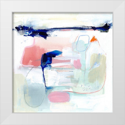 Procida III White Modern Wood Framed Art Print by Borges, Victoria