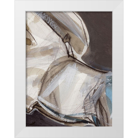 Horse Abstraction III White Modern Wood Framed Art Print by Parker, Jennifer Paxton