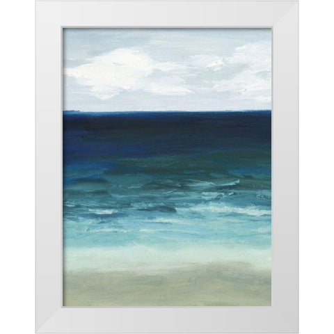 Sandfiddler Drive I White Modern Wood Framed Art Print by Popp, Grace