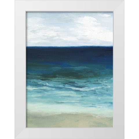 Sandfiddler Drive II White Modern Wood Framed Art Print by Popp, Grace