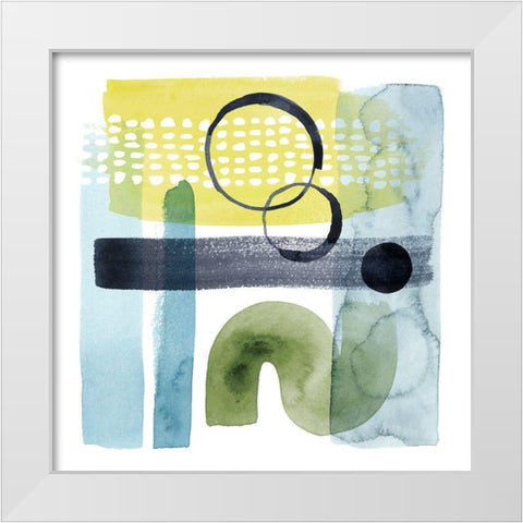 Refractions I White Modern Wood Framed Art Print by Popp, Grace