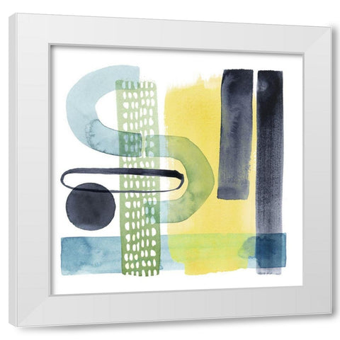 Refractions II White Modern Wood Framed Art Print by Popp, Grace