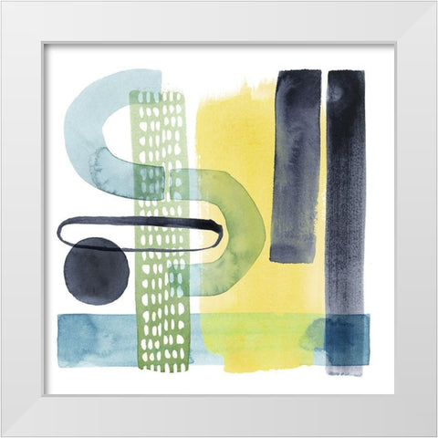 Refractions II White Modern Wood Framed Art Print by Popp, Grace