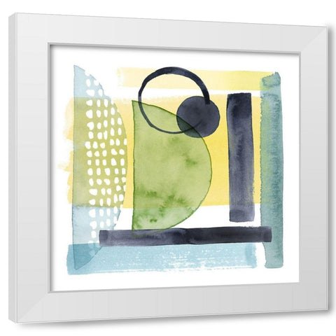 Refractions IV White Modern Wood Framed Art Print by Popp, Grace