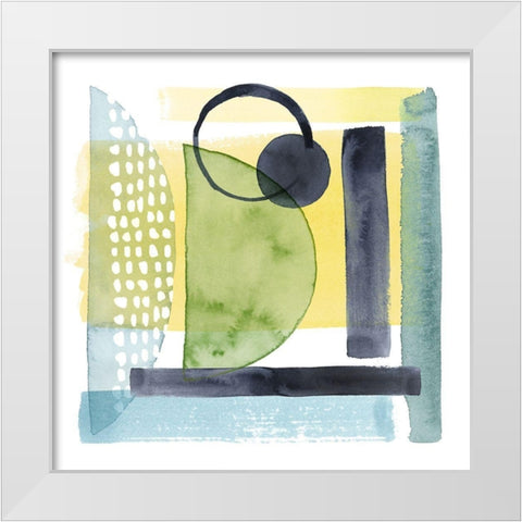 Refractions IV White Modern Wood Framed Art Print by Popp, Grace