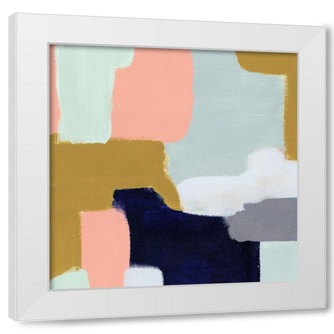 Languid I White Modern Wood Framed Art Print by Borges, Victoria