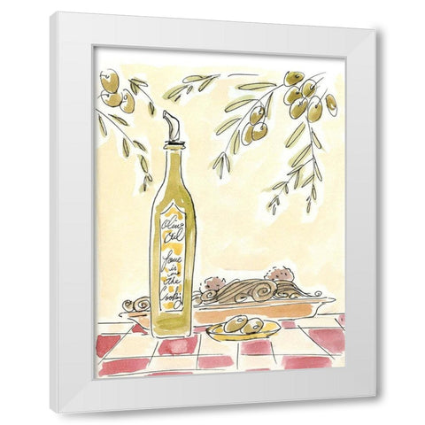 Olio della Cucina II White Modern Wood Framed Art Print by Paul, Alan