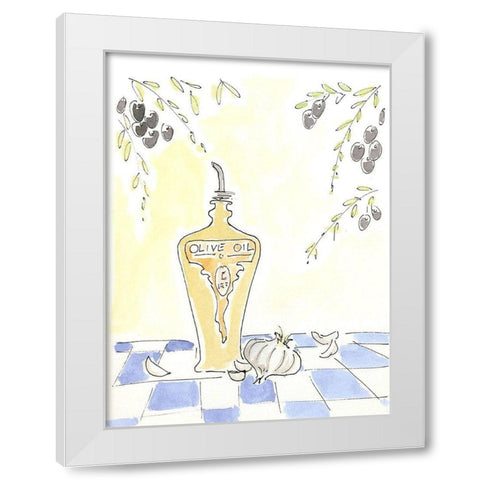 Olio della Cucina III White Modern Wood Framed Art Print by Paul, Alan