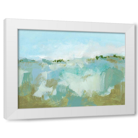 West Wind I White Modern Wood Framed Art Print by Long, Christina