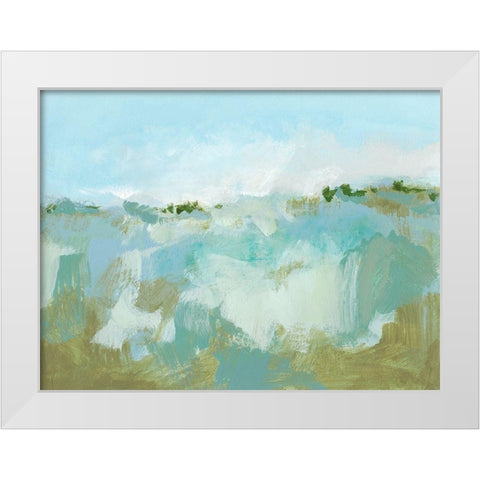 West Wind I White Modern Wood Framed Art Print by Long, Christina