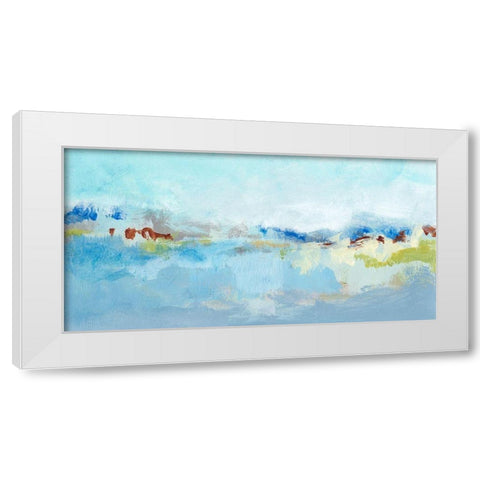 Sea Breeze Landscape I White Modern Wood Framed Art Print by Long, Christina