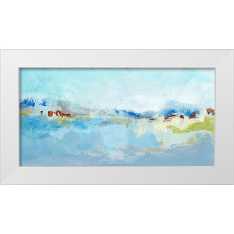 Sea Breeze Landscape I White Modern Wood Framed Art Print by Long, Christina