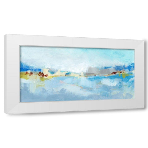 Sea Breeze Landscape II White Modern Wood Framed Art Print by Long, Christina