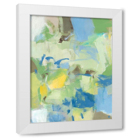 Jewels II White Modern Wood Framed Art Print by Long, Christina