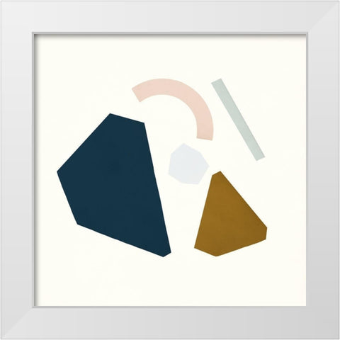 Lapidary IV White Modern Wood Framed Art Print by Borges, Victoria