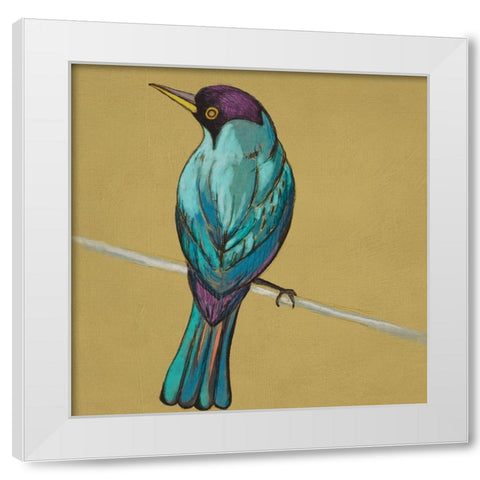 Winged Sketch I on Ochre White Modern Wood Framed Art Print by Zarris, Chariklia