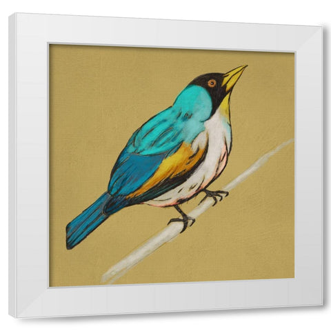 Winged Sketch II on Ochre White Modern Wood Framed Art Print by Zarris, Chariklia