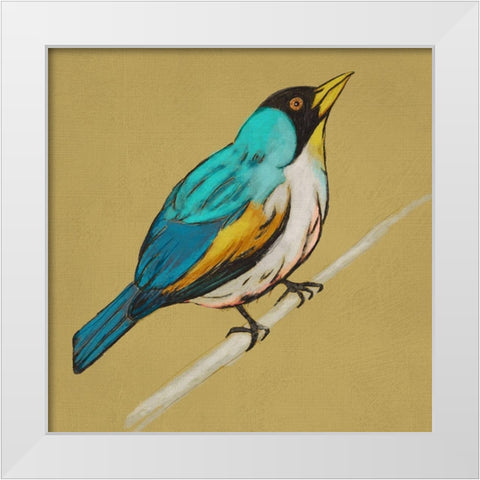 Winged Sketch II on Ochre White Modern Wood Framed Art Print by Zarris, Chariklia