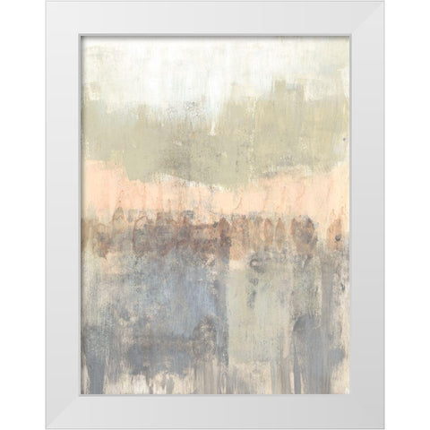 Blush Neutrals I White Modern Wood Framed Art Print by Goldberger, Jennifer