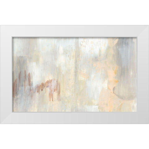 Barely Blush I White Modern Wood Framed Art Print by Goldberger, Jennifer