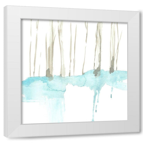 Snow Line II White Modern Wood Framed Art Print by Goldberger, Jennifer