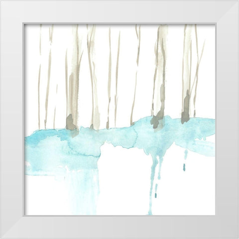 Snow Line II White Modern Wood Framed Art Print by Goldberger, Jennifer