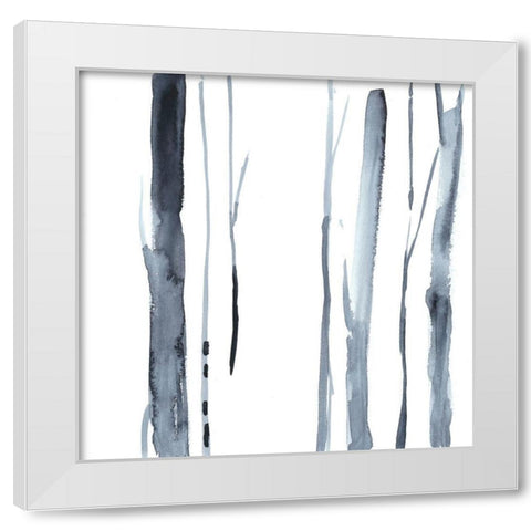 Snow Line VIII White Modern Wood Framed Art Print by Goldberger, Jennifer