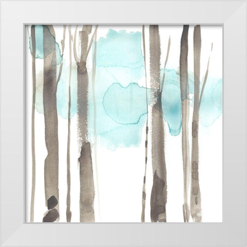 Snow Line IX White Modern Wood Framed Art Print by Goldberger, Jennifer
