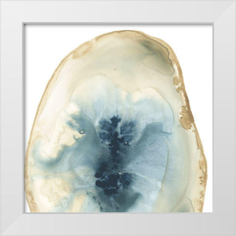 Cropped Geodes II White Modern Wood Framed Art Print by Vess, June Erica