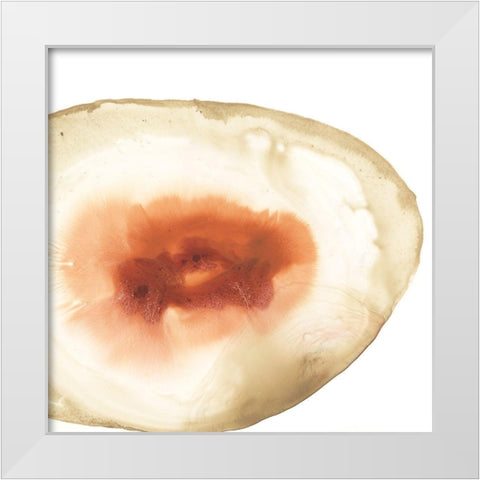 Cropped Geodes IV White Modern Wood Framed Art Print by Vess, June Erica